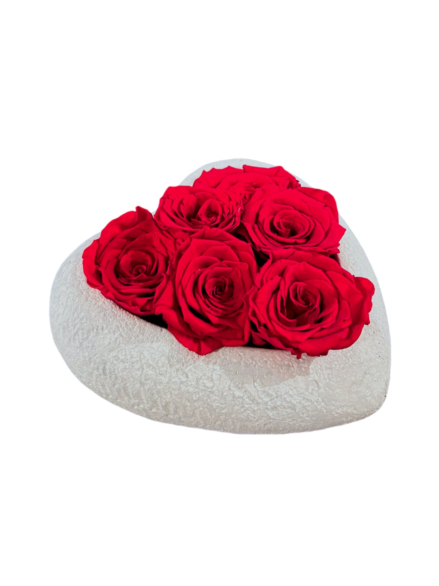 HC - Cuore con rose stabilizzate